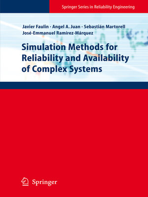 cover image of Simulation Methods for Reliability and Availability of Complex Systems